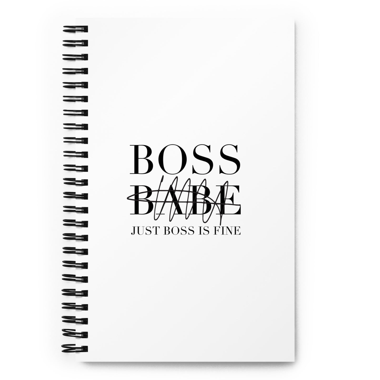 BOSS BABE Spiral notebook