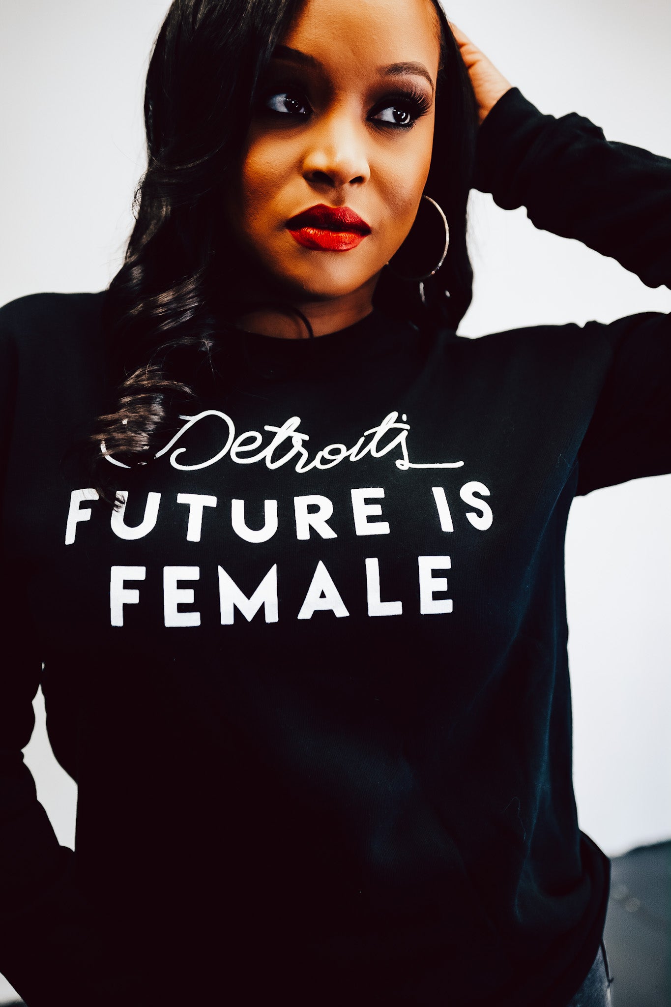 'Detroit's Future is Female’ Classic Sweatshirt