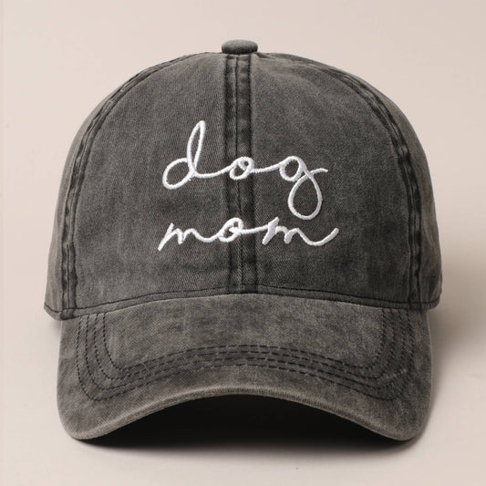 Dog Mom Embroidered Cap