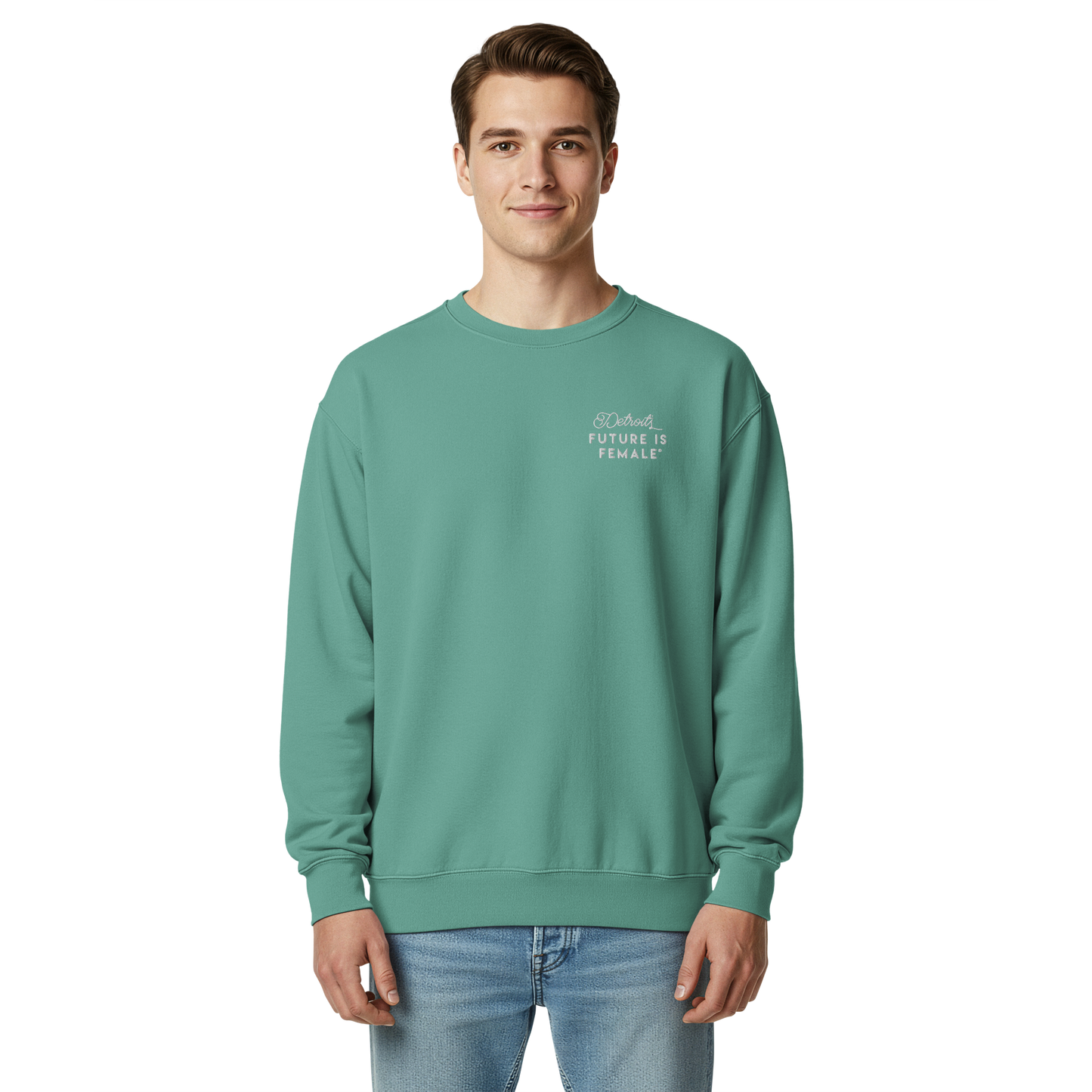 DFF Seafoam Embroidered Unisex Sweatshirt